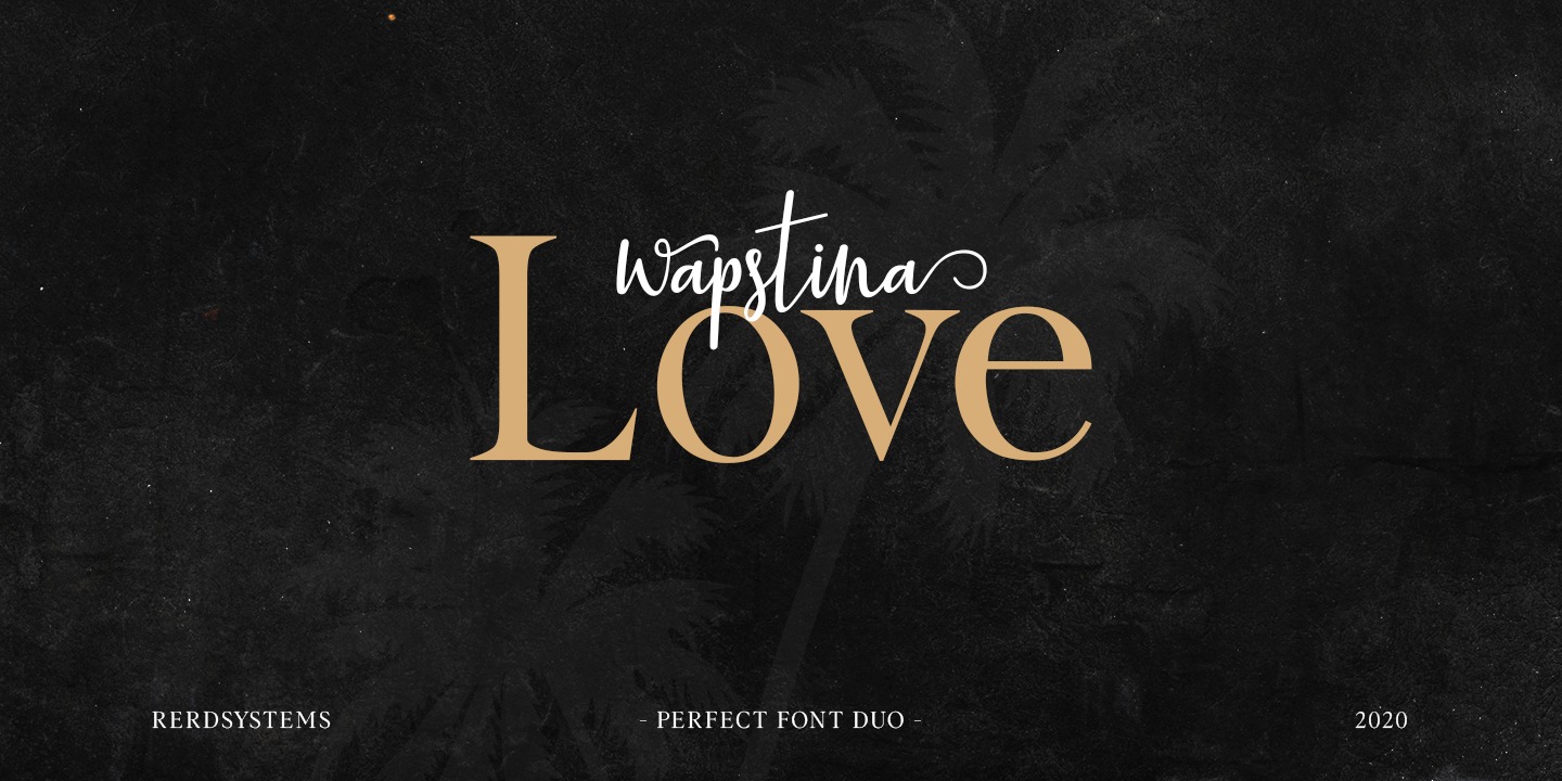 Font Wapstina Love